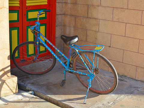 a colorful bike in vietnam
