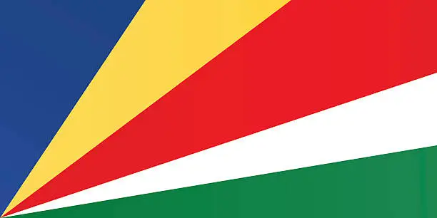 Vector illustration of Seychelles Flag