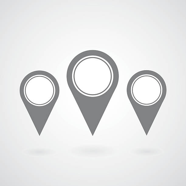 указатель иконы навигации gps марка - grenade pin stock illustrations