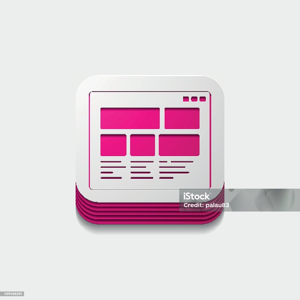 Square Button Computer Interface Square Button Interface Stock Illustration - Download Image Now ...