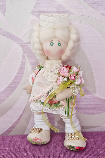 istock handmade doll with natural hair 499509522