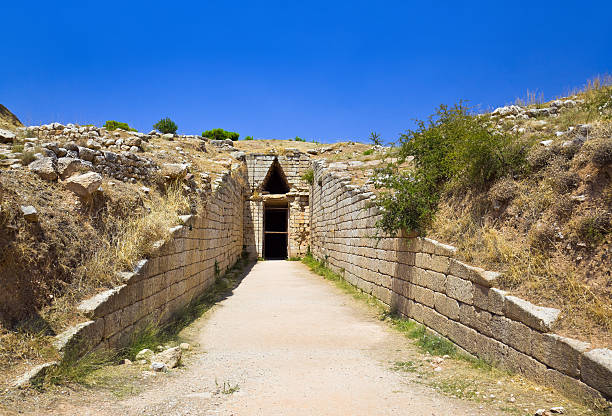 istock Treasury in Mycenae town, Greece 499510384