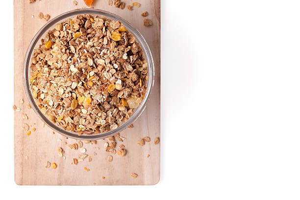 istock Granola cereal with dried fruits in bowl, 499510552