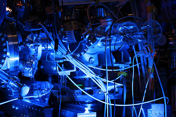 Technology abstract. Laboratory equipment to produce powerful laser flashes.