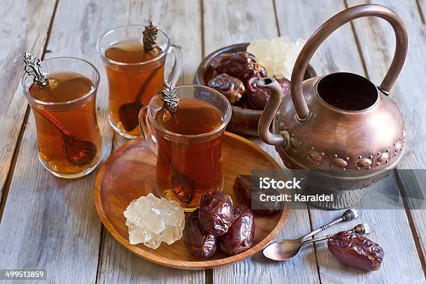 Arabic Tea And Dates Stock Photo - Download Image Now - Arabia, Arabic Style, Asian Culture