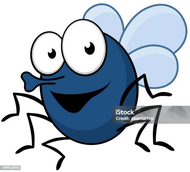 Flying Fly Insect With A Proboscis Stock Illustration - Download Image Now - Fly - Insect, Animal, Animal Antenna
