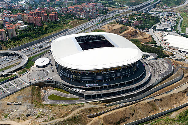 Galatasaray Stadium in Sariyer District at Istanbul, Turkey stock photo