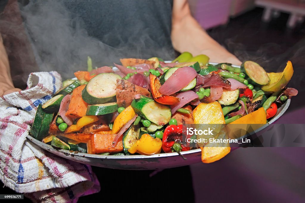 ratatouille Hot Ratatouille on a platter Adult Stock Photo