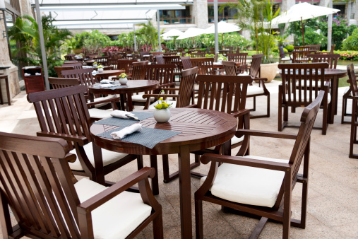 table setting in gourmet restaurant