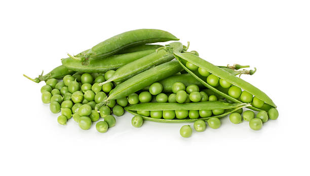 istock tasty green peas on the white background 499519153