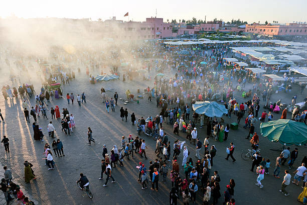 istock Evening Djemaa El Fna Square, Marrakech, Morocco 499519677