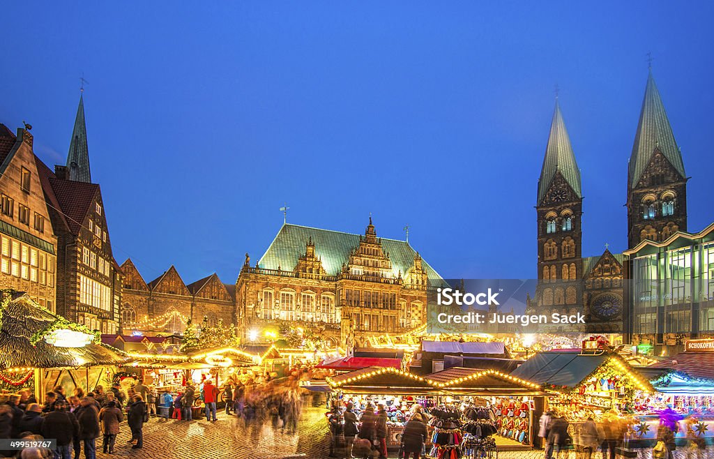 Bunte Bremen Weihnachtsmarkt - Lizenzfrei Christkindlmarkt Stock-Foto