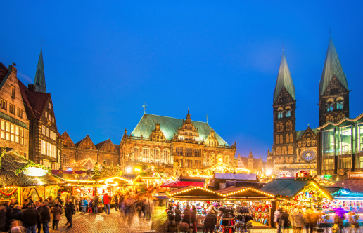 Colorido Bremen mercado navideño photo