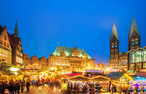 Colorful Bremen Christmas Market