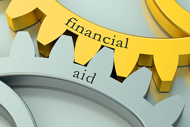 istock Financial Aid concept on the gearwheels 499519808