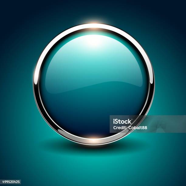 One Shiny Button Shiny Button Stock Illustration - Download Image Now - Badge, Blue ...