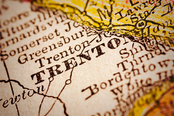 istock Trenton | New Jersey on an Antique map 499521172