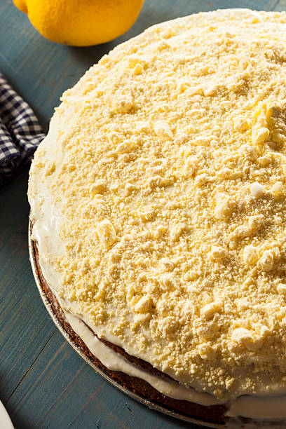 istock Homemade Lemon Cake with Cream Frosting 499532773
