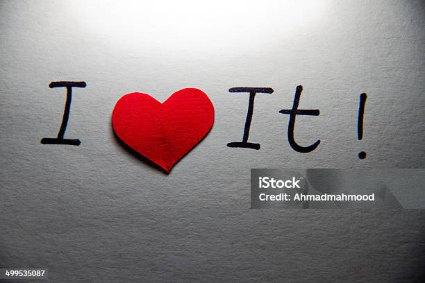 I Love It Stock Photo - Download Image Now - Blank, Concepts, Concepts & Topics