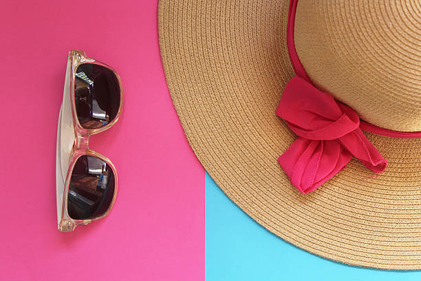 istock Hat and sunglasses - summertime fashion 499536056