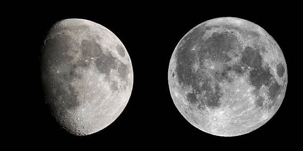 istock Gibbous and full moon 499536183