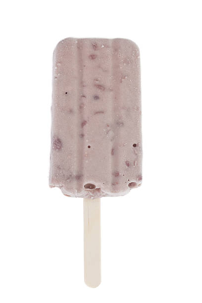 istock Red bean ice cream bar isolated on white background 499536268