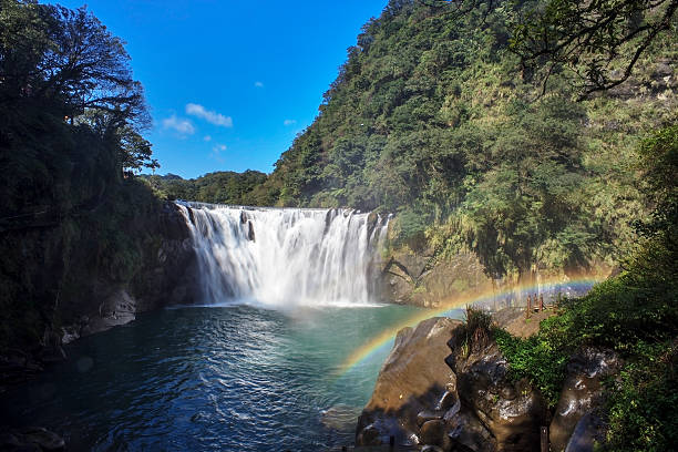 istock waterfall in shifen taiwan 499536423