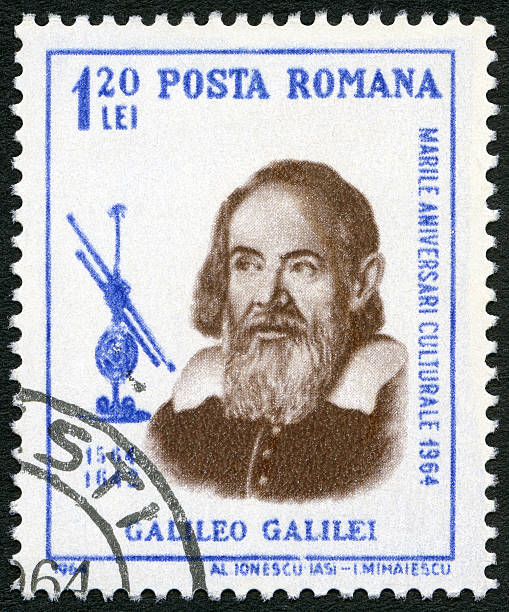 istock Postage stamp Romania 1964 shows Galileo Galilei (1564-1642) 499536541