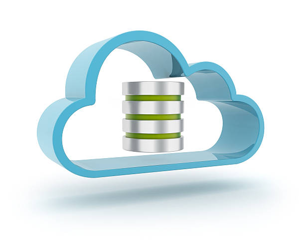 3 d koncepcja cloud-bazy danych - webhoster zdjęcia i obrazy z banku zdjęć