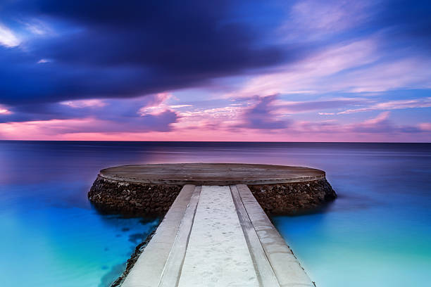 istock Beautiful pier in sunset 499538035