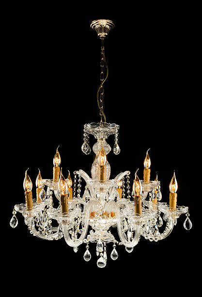 istock Contemporary glass chandelier 499539243