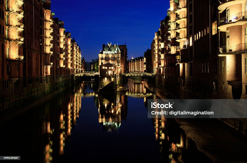 Speicherstadt, Amburgo - Foto stock royalty-free di Ambientazione esterna