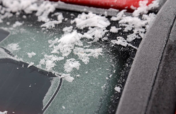 istock car wiper with frost 499546992