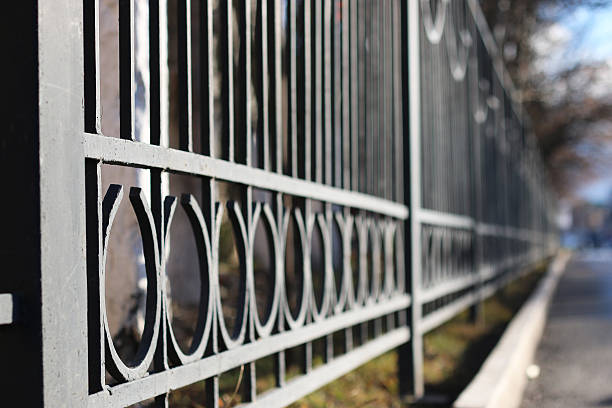 istock Street wrought fence 499547242