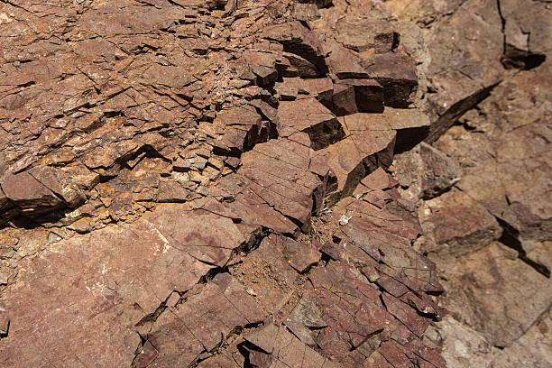 istock cracked stone texture closeup - rock crack 499549624