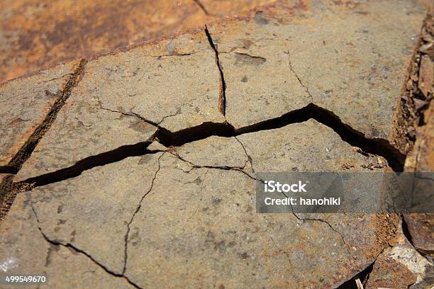 Gebrochen Stein Textur Nahaufnahmerock Crack Stockfoto und mehr Bilder von 2015 - 2015, Abgerissen, Abstrakt