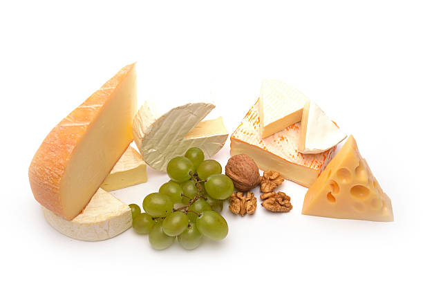 istock Various types of cheese isolated on white 499550444