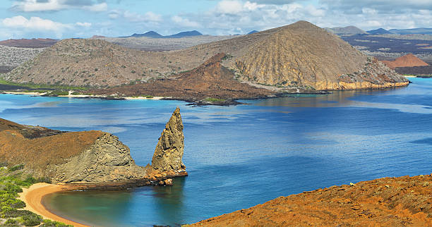 istock Panoramic view of pinnacle Rock and surroundings in Bartolome 499550733
