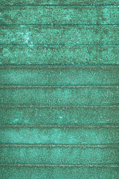 istock old rusted metall, striped rusty background - old garage door 499551202