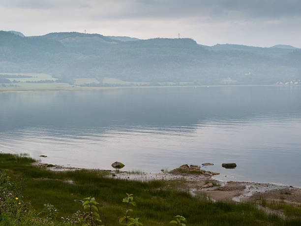 istock Lake with mountain in the background, Quebec, Canada 499554691