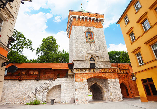 istock St. Florian's Street  (Florianska Street) gates 499554791