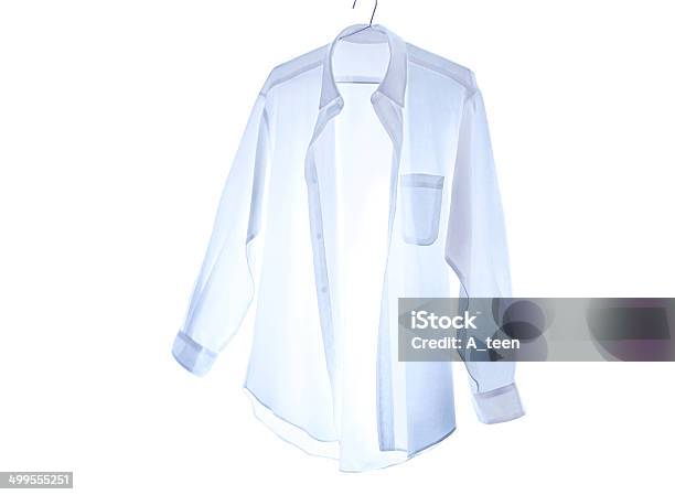 Dress Shirt Stock Photo - Download Image Now - Button Down Shirt, Hanging, Coathanger