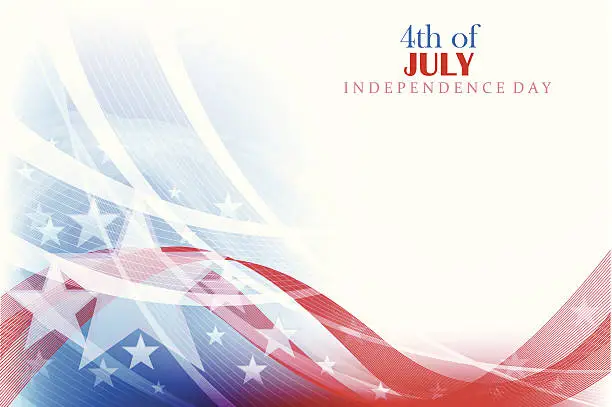 Vector illustration of 4th of July Background