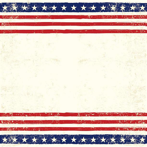 칠레식 스퀘어 카드 - patriotism fourth of july backgrounds usa stock illustrations