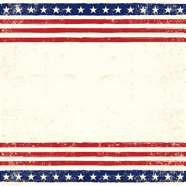 American square card An american square background for a greeting card vintage american flag stock illustrations