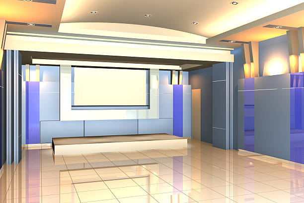 istock Empty room for interior seminar room color wall 499564751