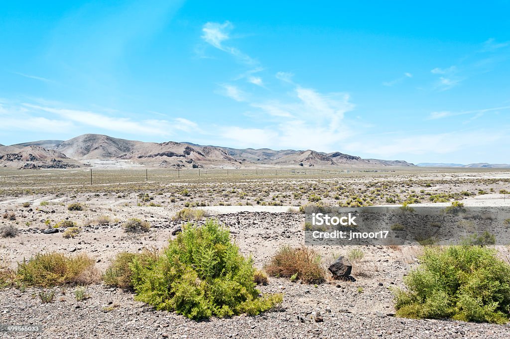 Nevada Desert Views This view is from a low angle prespective of the desert along side highway 95 near Fallon Nevada. Nevada Stock Photo