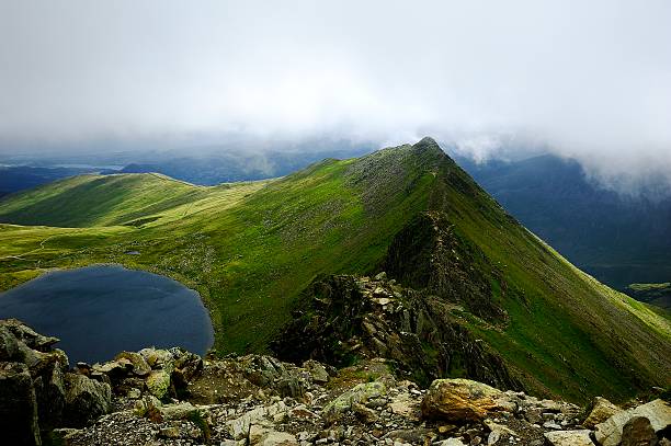 Striding Edge Striding Edge from Helvellyn striding edge stock pictures, royalty-free photos & images