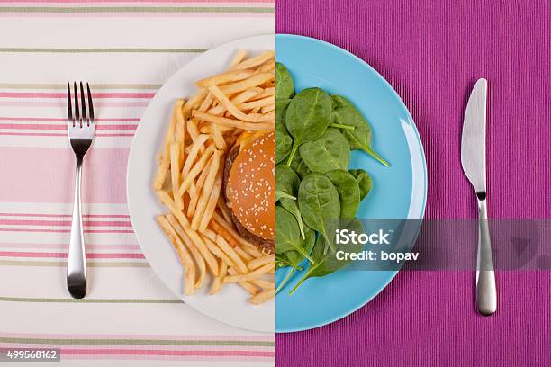 Weight Loss Concept Stock Photo - Download Image Now - Healthy Eating, Plate, Unhealthy Eating