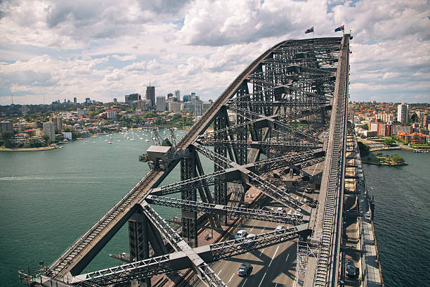 istock Sydney harbour bridge and skyline 499568342